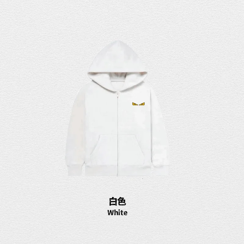 hoodie mens trendy loose zipper jacket and womens couple outfit embroidery 241019