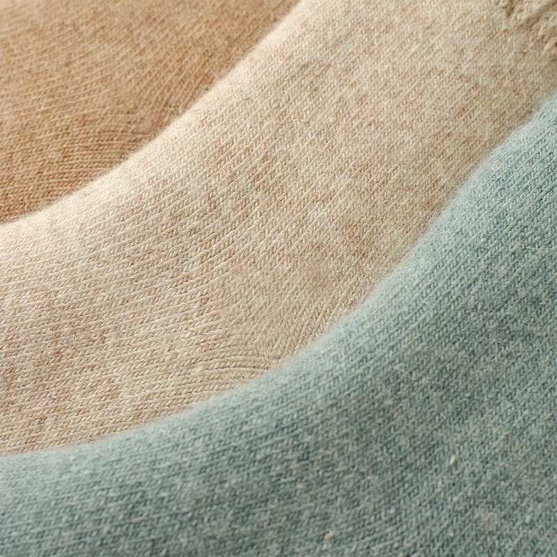 Men Women Wool Socks Couples Solid Winter Snow Chrismas Gift Thermal Angora Rabbit Wool Thickened Fleece Terry Loop socksXJ241019