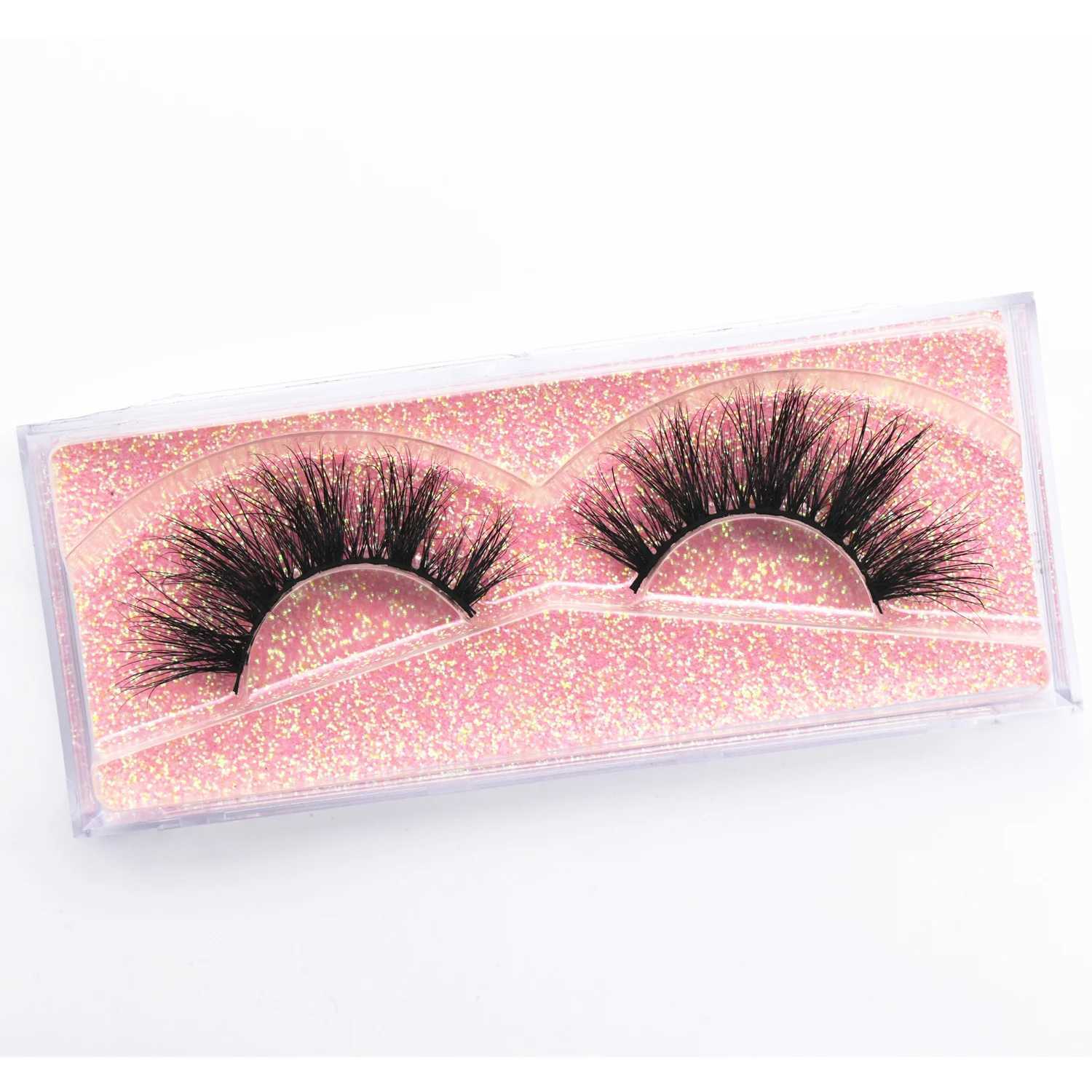 Fake Mink Eyelashes 3D Mink Hair False Eyelashes Natural Winged Eyelashes Fluffy Makeup Eyelashes Extension Flare Mink EyelashesXJ241019