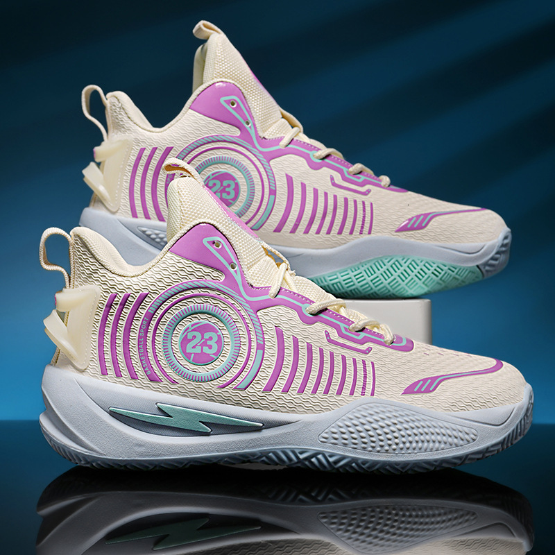 New Basketball for Men, High Top Teenagers, Middle School Students, Cement Ground Sports Running Shoes, Practical Football Shoes