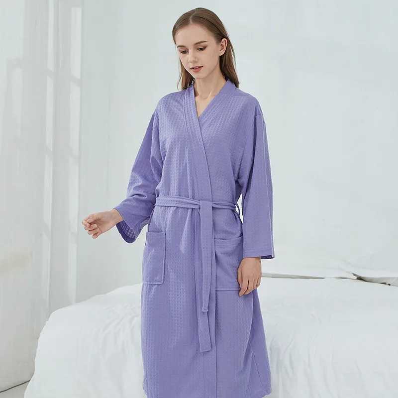 Bathrobe Sauna Wear Womens Thin Nightgown Long Couple Home Wear Hotel Bathrobe Mens And Womens WearXJ241018
