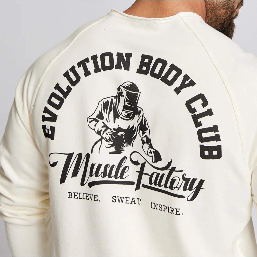 2025 Spring and Autumn Mens Muscle Sports Running Gym Long Sleeve T-shirt High Quality Casual Cotton Gym Exercise Top 241019