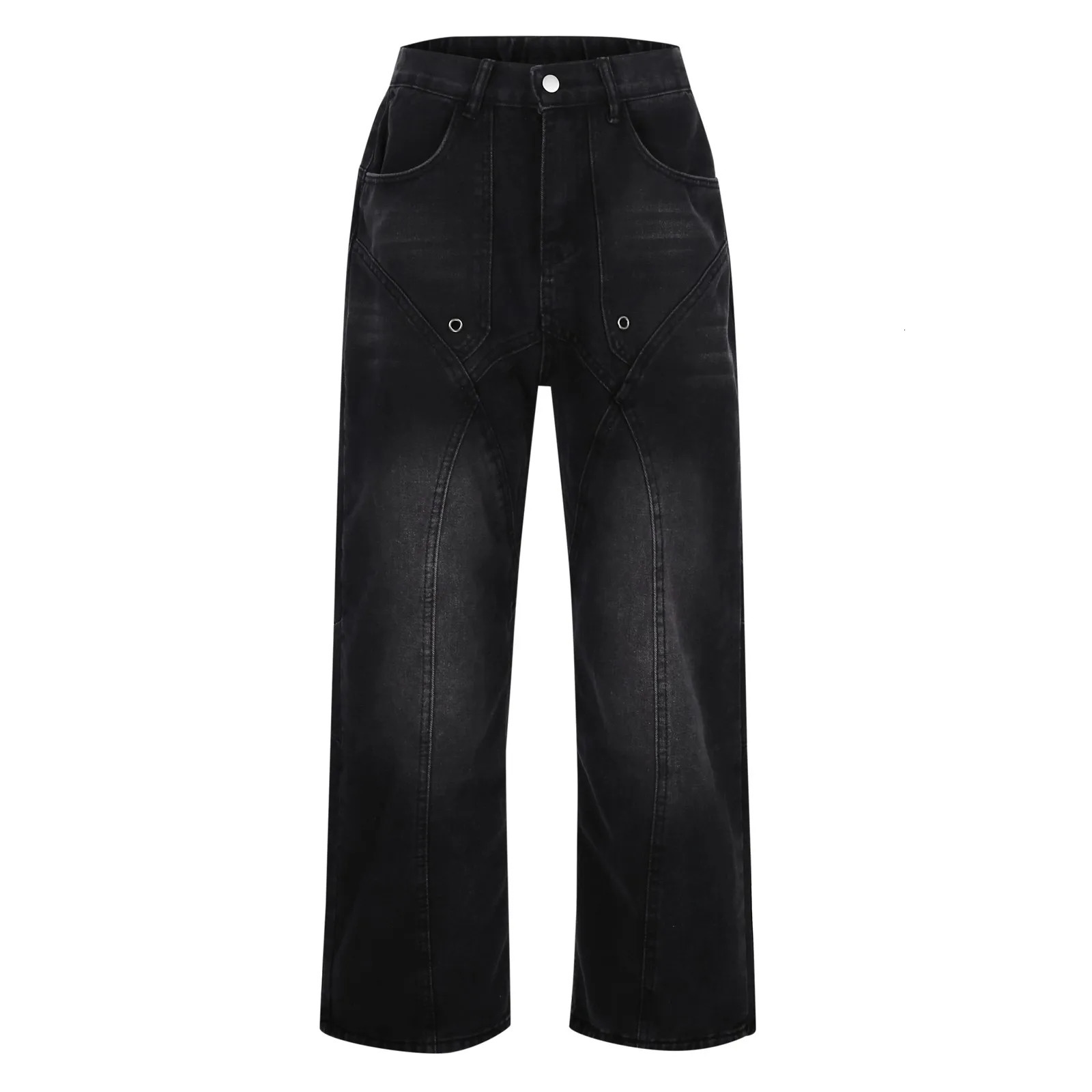 Men And Women Loose Pants n Feel Cold Wind High Grade Sense Of Street Large Size Jeans Baggy Harem Jean Trousers 241007