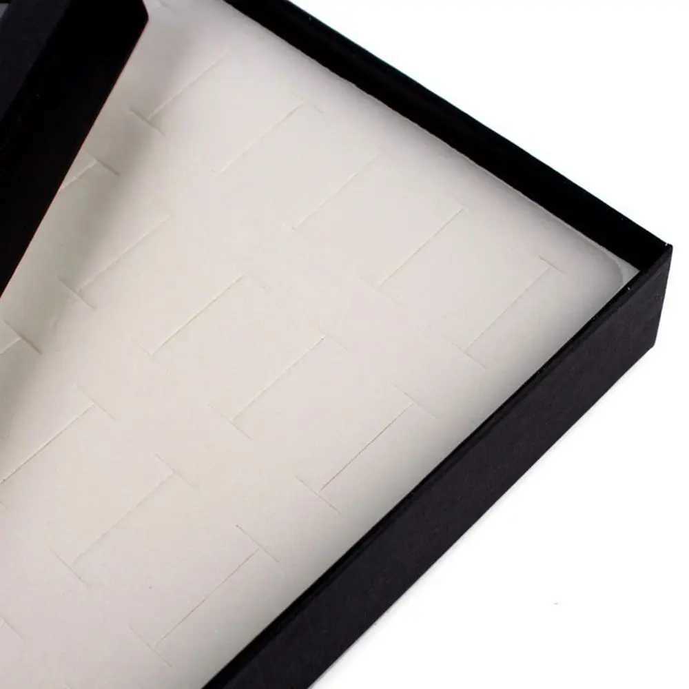 Earrings and Jewelry Display Stand Organizer Practical Display Box Transparent Window PVC 36 Slot Ring Box Tray Storage Box W241019