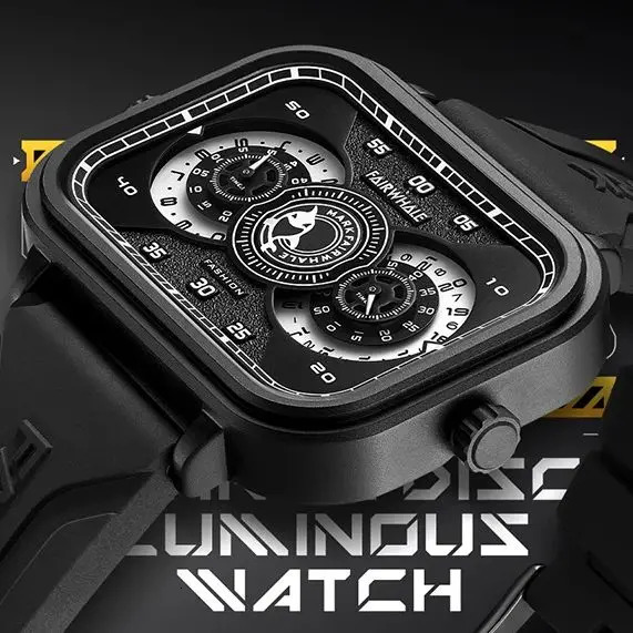 Trend Create Specific Watches Mens Quatz High end Luminous Dial Silicone Strap reloj hombre lujo alta gama 241009