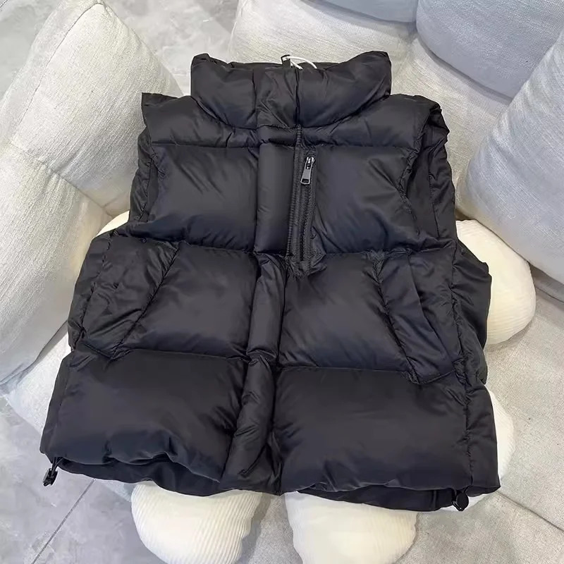 Boys Girls Warm Down Vest Jackets Autumn Big Kids Thin Waistcoat Children Winter Clothes Teen Solid Outer Coats 310 Years 241018