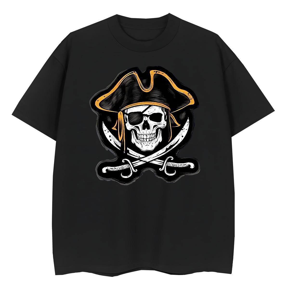 Casual New Women T Shirts 230g 100% Cotton Crew Neck Summer Casual skull Women Tshirts Popular Cartoon Floral Printing Tee Shirt