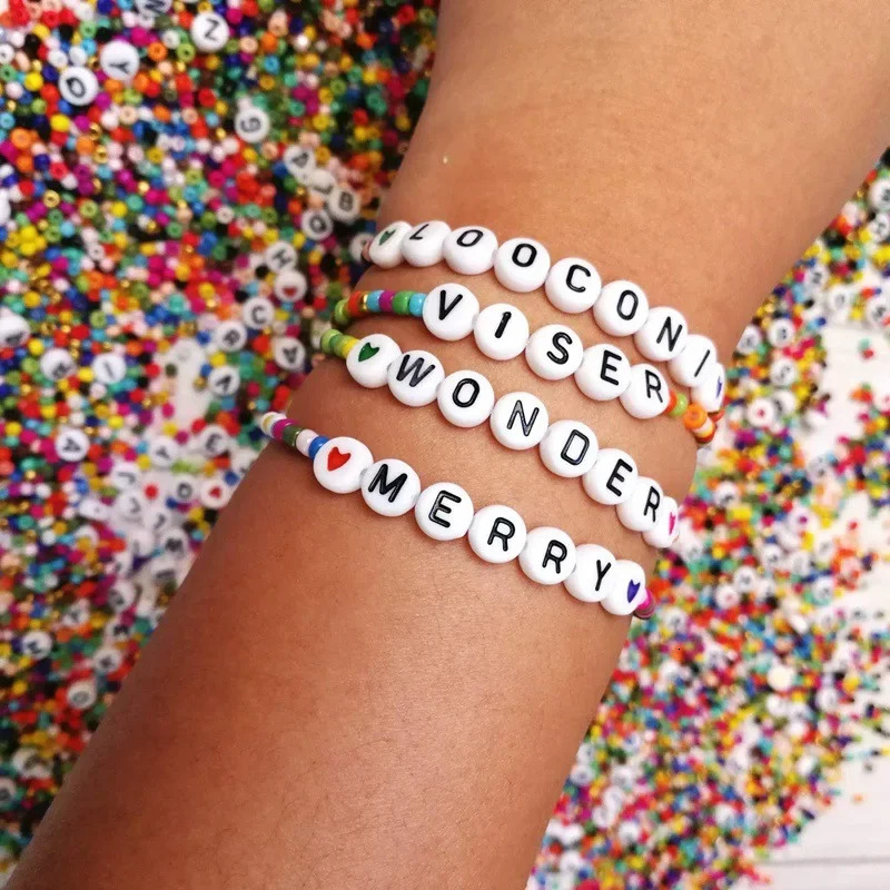 3-7mm DIY Handmade Bead Set Charm Elastic String Jewelry Making Bracelet Set Childrens Game Girl Toy 5-7-8 Years 241018