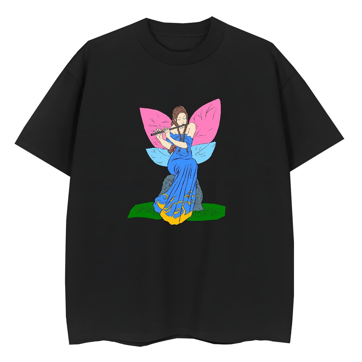 Designer T Shirt For Woman 230g Cotton Crew Neck Street portrait Unisex Tshirts Designer Nice Custom Printed Polos