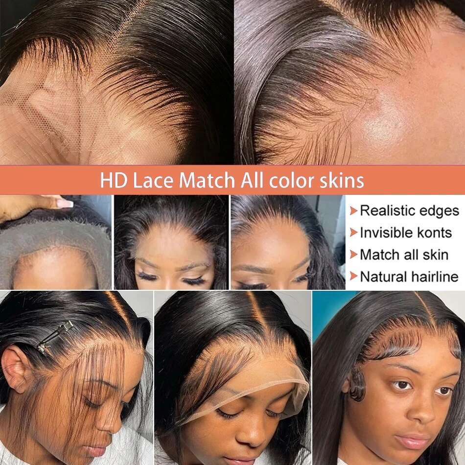 Bone Straight Transparent 13x6 Frontal Human Hair Wigs Cheap Brazilian Remy 13x4 Lace Front Wig For Women On Clearance Sale
