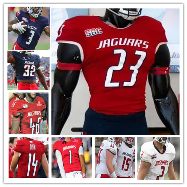 South Alabama College Football Jerseys Gio Lopez Fluff Bothwell Kentrel Bullock Jamaal Pritchett Jeremiah Webb Devin Voisin Blayne Myrick Scruggs Jaden Voisin 4XL