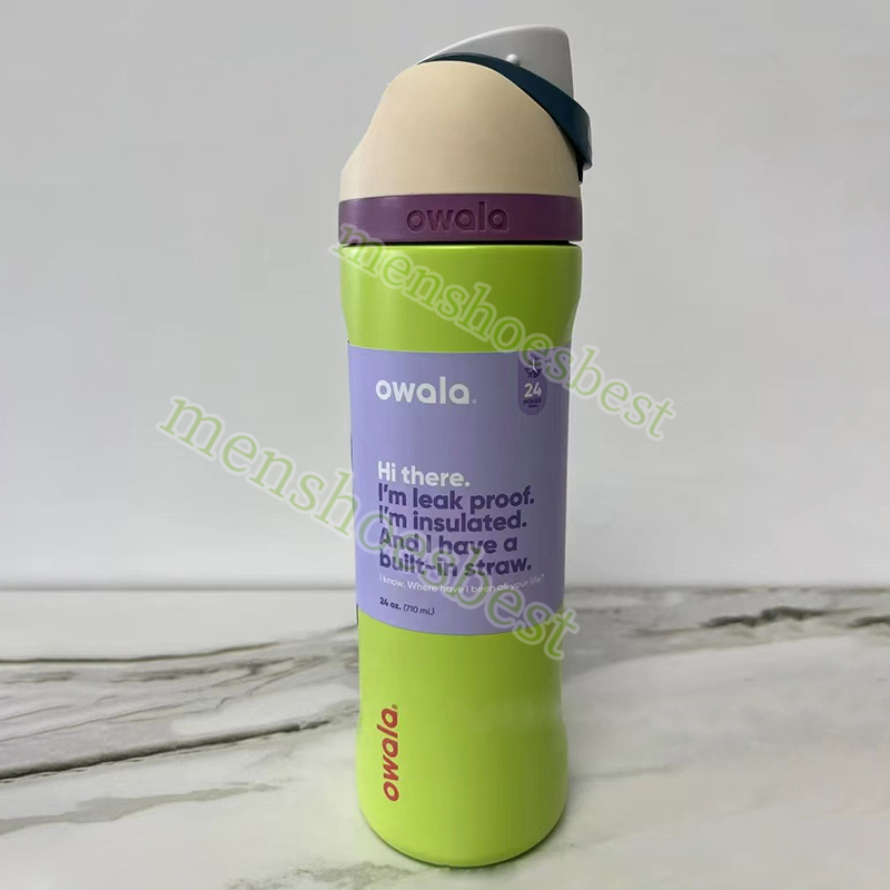 New Owala Insulated Portable Outdoor Sports Water Bottle Handheld Straw Cup