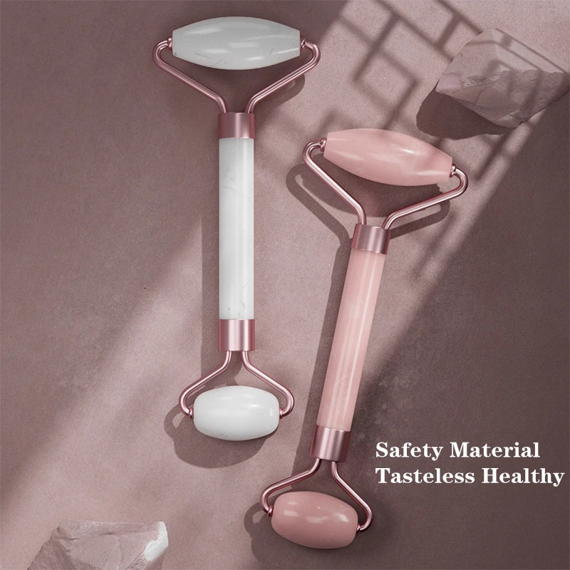 2pcsset Face Spa Neck Massager For Roller Gua Sha Scraper Board Lift Up Wrinkle Remover Eye Care Resin Guasha Set 241008