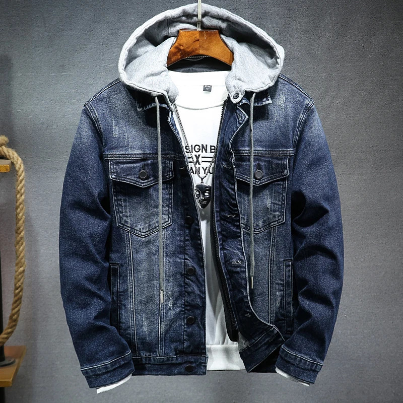 2023 Men Blackblue Winter Jean Jackets Outerwear Warm Denim Coats Liner Thicker Wool Large Size m4xl 241010