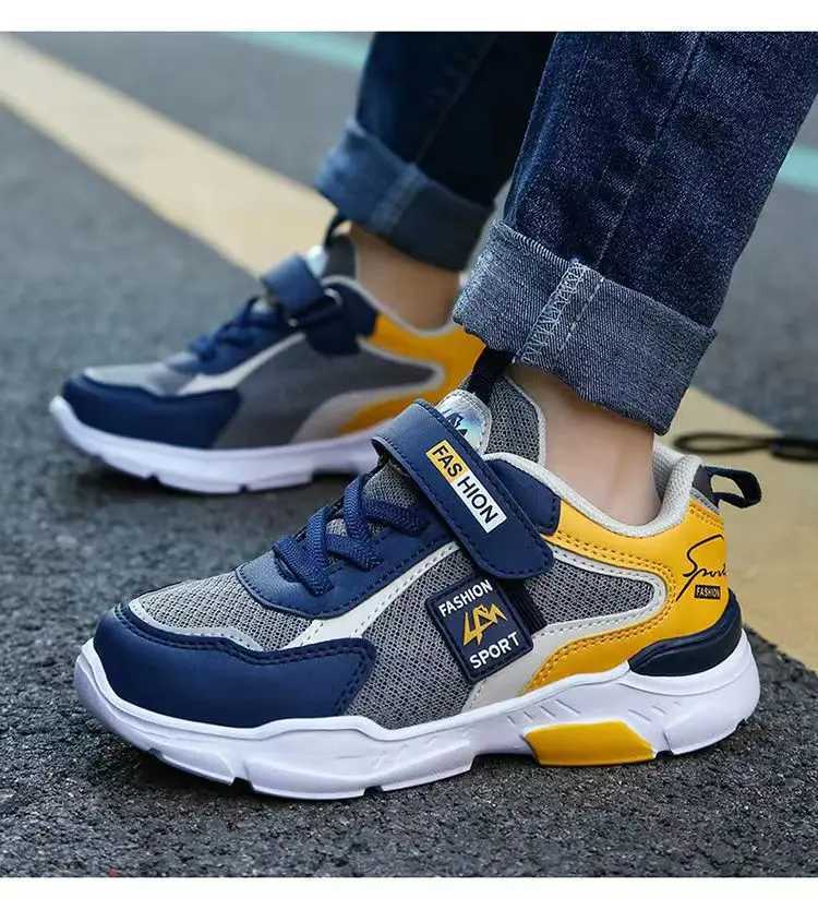 Athletic Outdoor Childrens fashion sports shoes boys running breathable shoes childrens winter outdoor lightweight leather sports shoes sizes 28 to 40