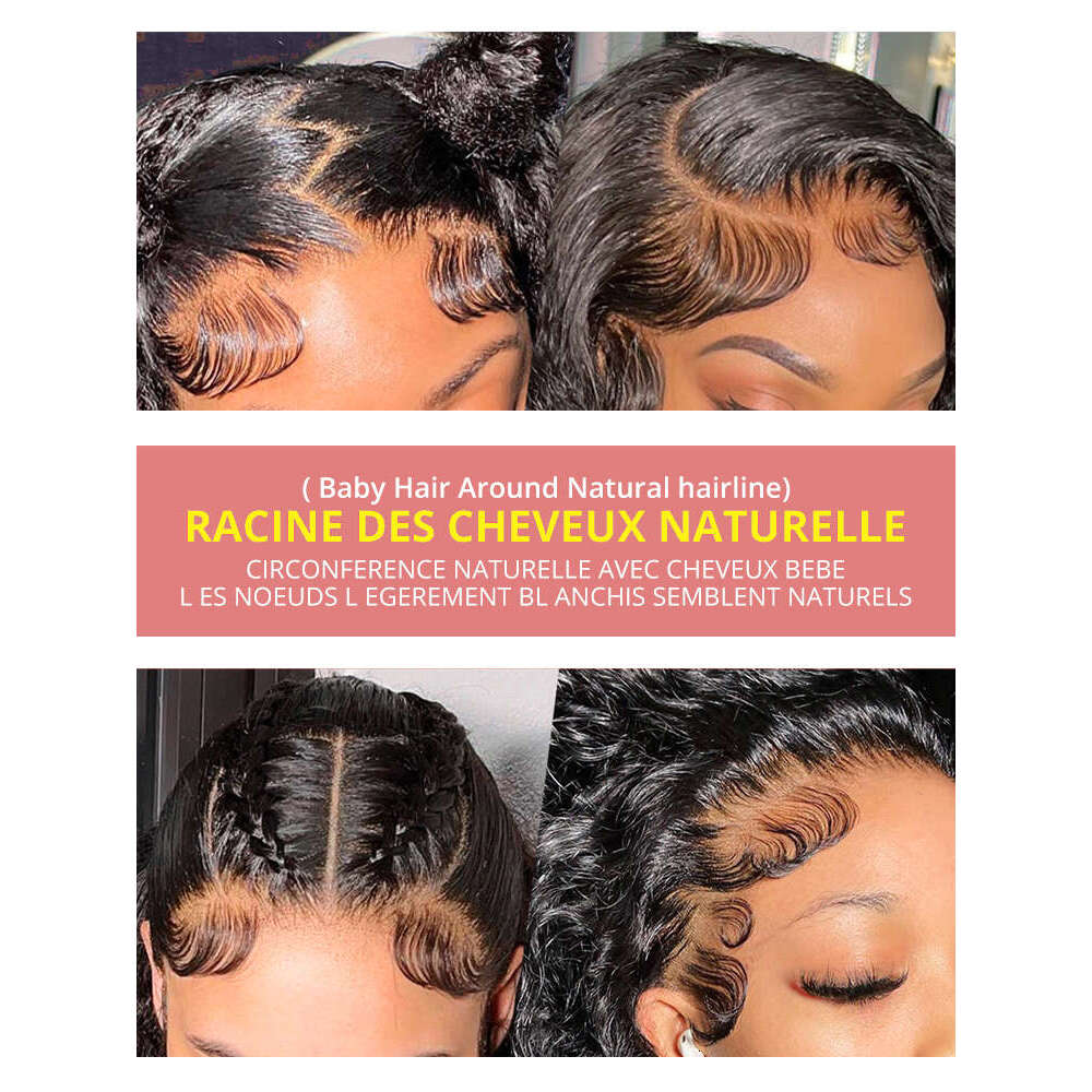40 Inch Deep Wave 13x4 13x6 Frontal Glueless Human Hair Wig Brazilian PrePlucke Water Curly 360 HD Lace Front Wigs 250%