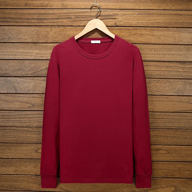 Plus Size Big 8XL 10XL 12XL Mens T-shirt Long Sleeve Autumn Loose T-shirt Cotton Home T-shirt Top 54 52 56 64 68 150KG 160KG 241019