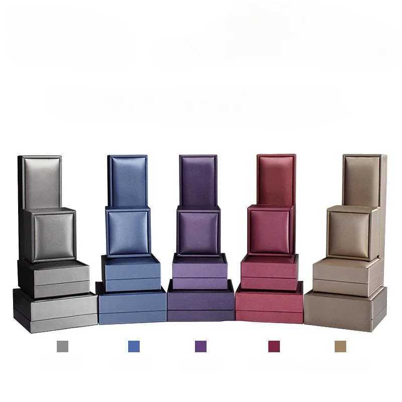 No jewelry packaging high-end brushed PU leather box ring bracelet earring necklace jewelry gift packaging box W241019