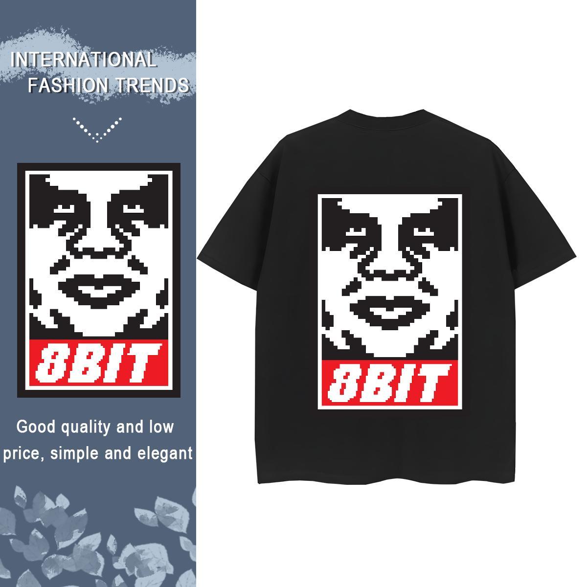 TOP Quality Womens T Shirts 100% Cotton 230g Round Neck Short Sleeve Home Outdoor portrait Women Tees High quality Anime Print Top Tees