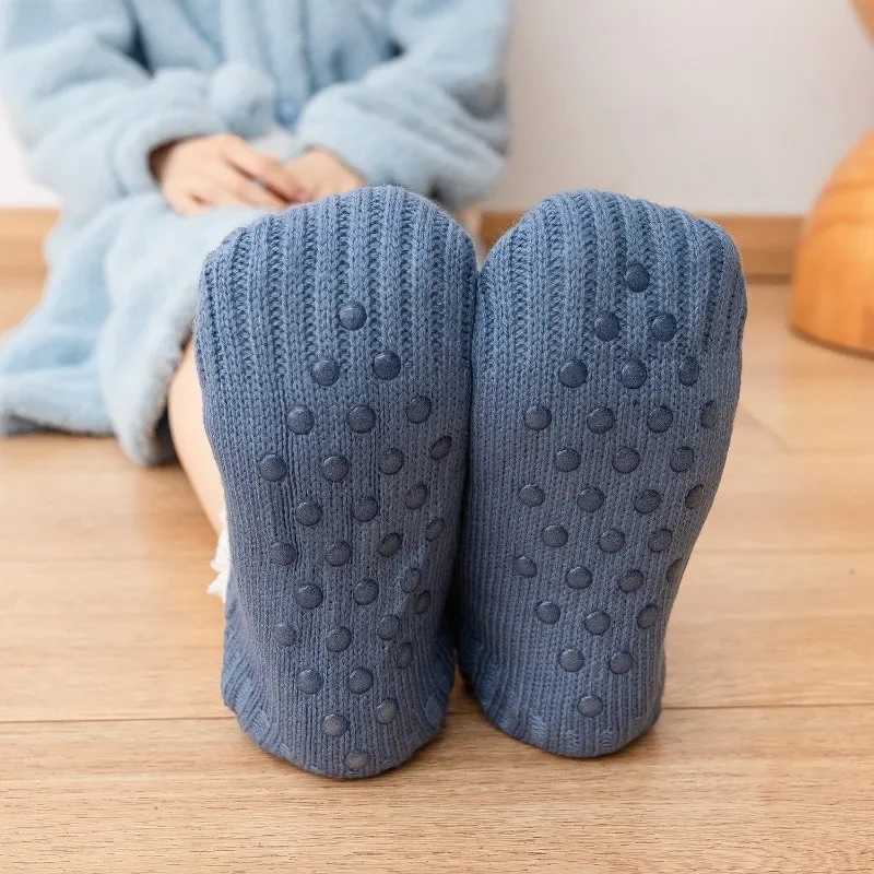 Winter Warm Slippers Socks Indoor Home Floor Sock with Fleece Thickened Mens Socks Winter Warm Dormitory Sleeping Sock Non-slipXJ241019
