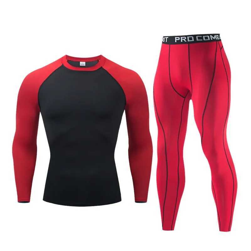 Mens compression sportswear running clothes gym tight training clothes sportswear running clothes W241018