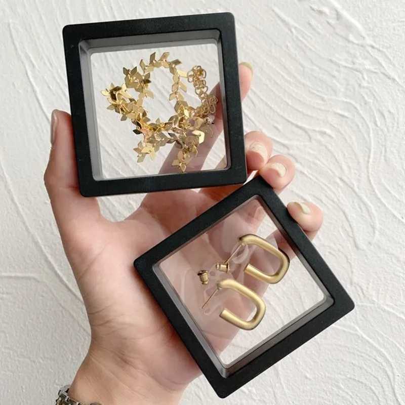 Jewelry Box Transparent Storage Manager Display Portable Lock Necklace Earrings Ring Stand Display Jewelry Box W241019