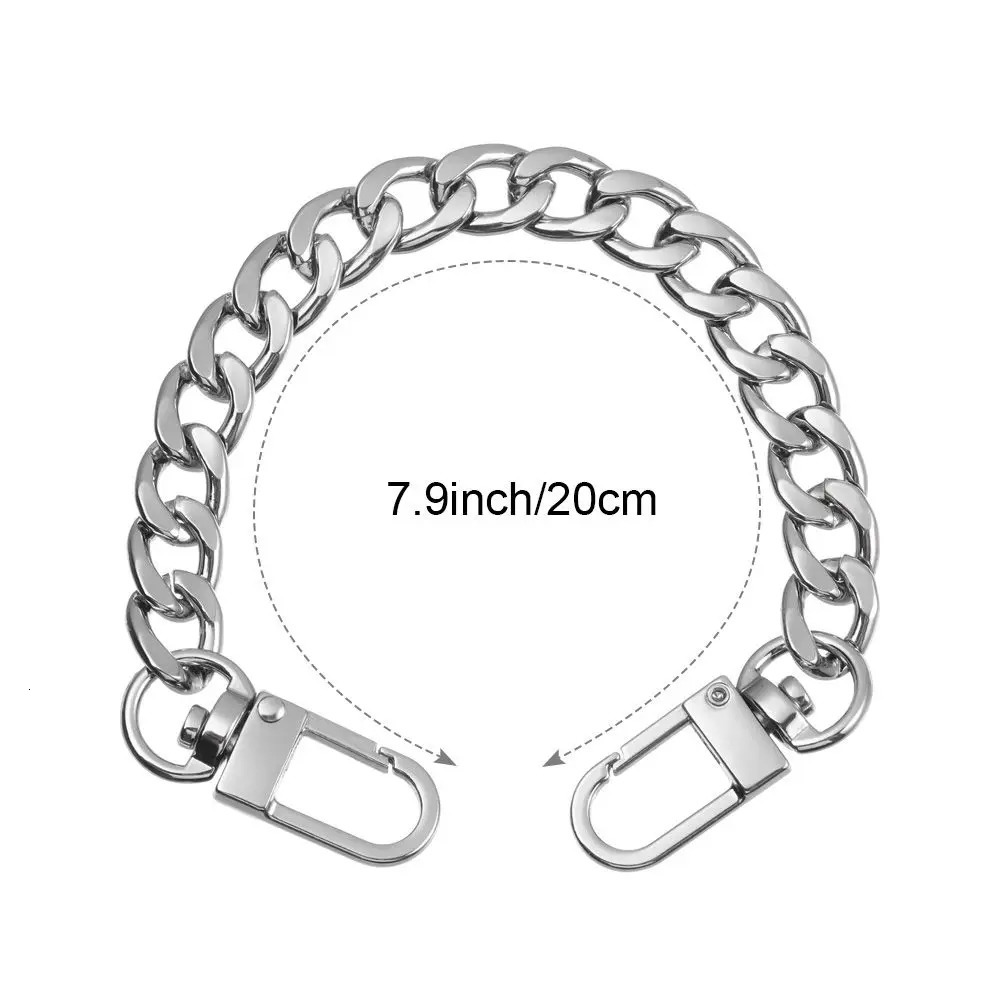 DIY Metal Flat Chain Mini Purse with Buckle for Messenger Bag Strap Extender Handbag Accessory 241017