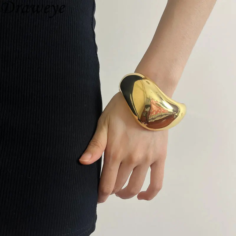 Draweye Irregular Retro Womens Bracelet Punk Style Hip Hop Luxury Bracelet Jewelry Fashion Pulseras MUJI 241018