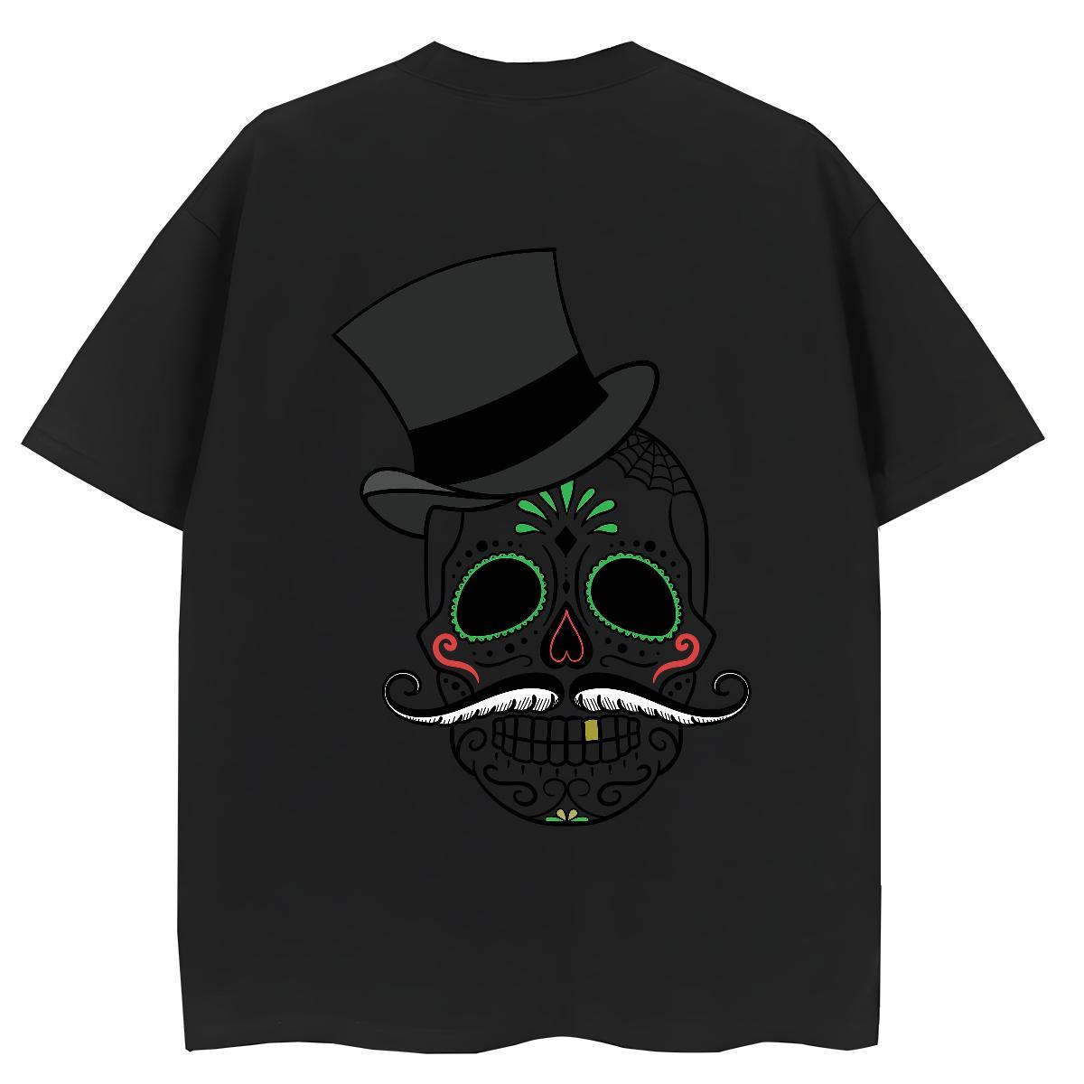 New Arrival Womens T Shirts 100% Cotton 230g Breathable Short Sleeve Sport skull Unisex Tshirts Designer Nice DIY Printed Clothings