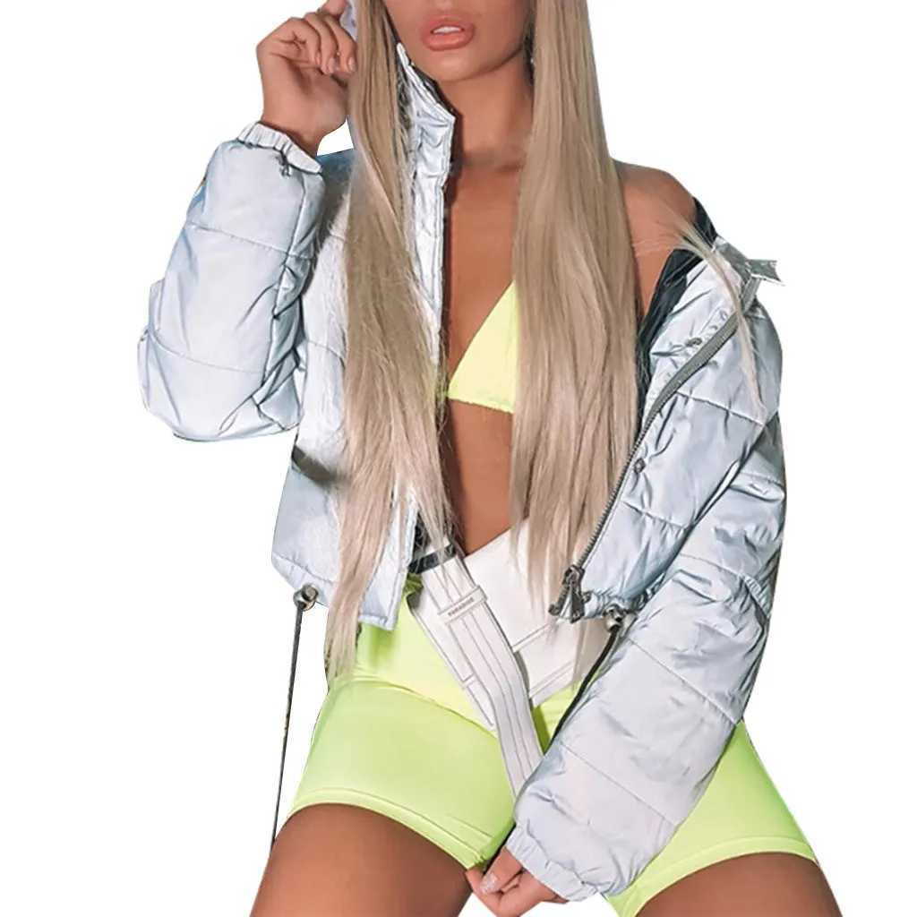 Women's Down Parkas Womens Jacket Kp Winter Short Casual Fashion Womens Jacket Warm Reflective Womens Jacket Womens Coat Y2410196JQB