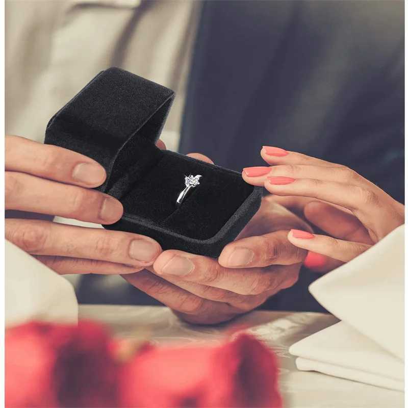 Velvet Ring Earring Box Wedding Engagement Birthday and Anniversary Jewelry Display Packaging Materials W241019