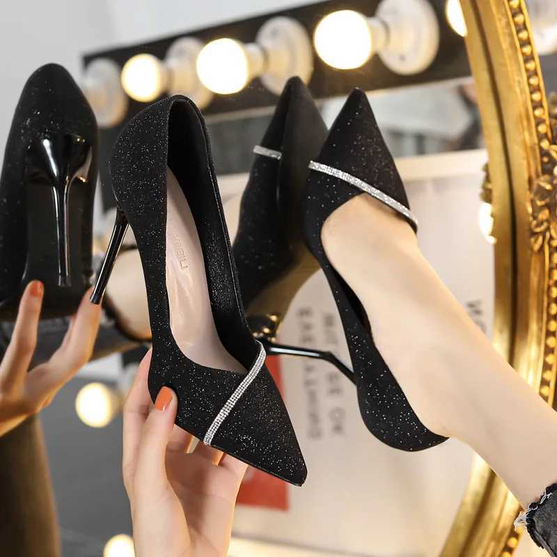 High heels for women and Pointy womens shoes for the new spring summer and autumn of 2023 dresses wedding shoes temperature banquet shoes and single s