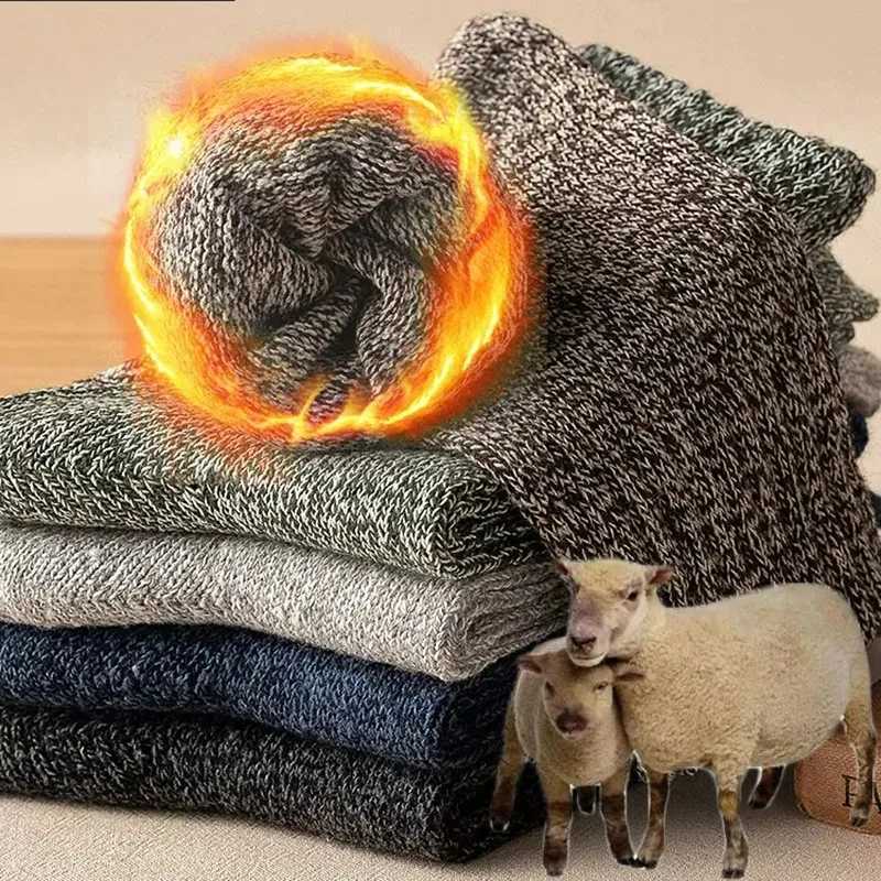 Winter Thicken Wool Socks for Mens High Quality Towel Keep Warm Sock Cotton Christmas Gift Socks for Male Thermal Socks 38-45XJ241019