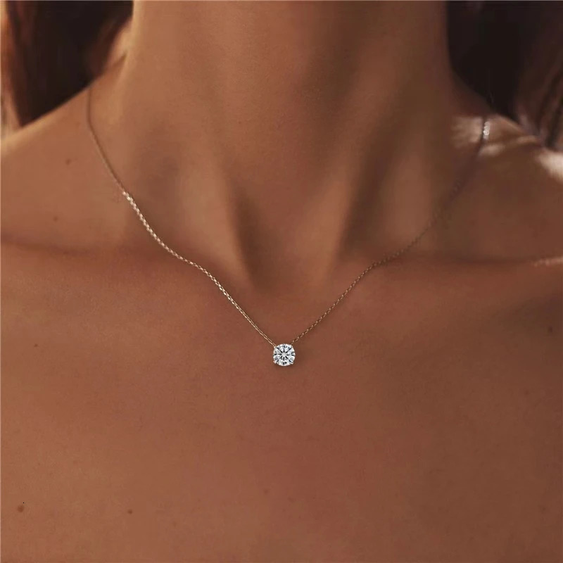 925 sterling silver 1-3 set chain necklace high-end luxury niche casual elegant lady gift for girlfriend 241018