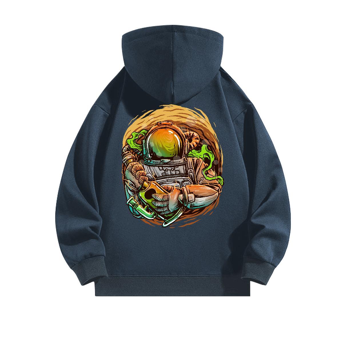 Fashion New Hoodie Men Drawstring Long Sleeve Soft Men Tops Hoodie Plus Size Cartoon Wear Hip Hop Tech Fleece