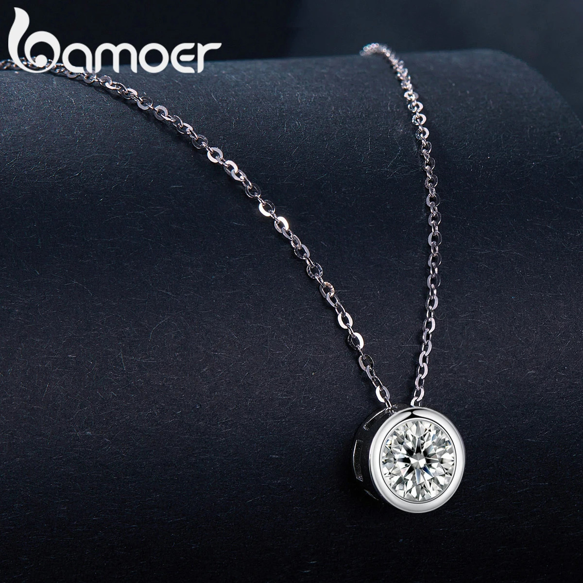 1 Bazelmo silica necklace in D color VVS1 laboratory grown diamond necklace for women 925 sterling silver wedding jewelry 241018