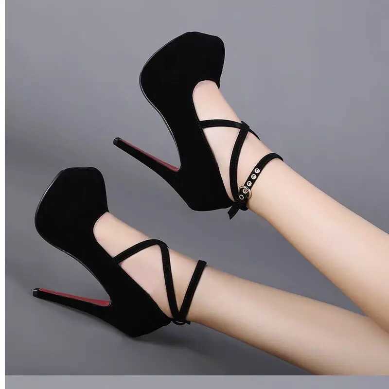 Sexy high heels womens slim high heels with pump womens sandals summer shoes platform high heels womens ankle strap shoes Y241019