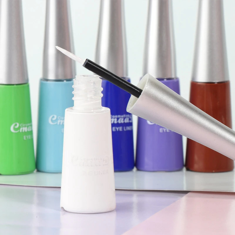 14 colors/suit neon liquid eyeliner waterproof color blue green white eyeliner female makeup eyeliner 241018