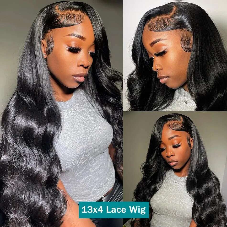 Lace Body Wave Front Human Hair Wigs X Frontal For Black Women Brazilian Closure Vrvogue al