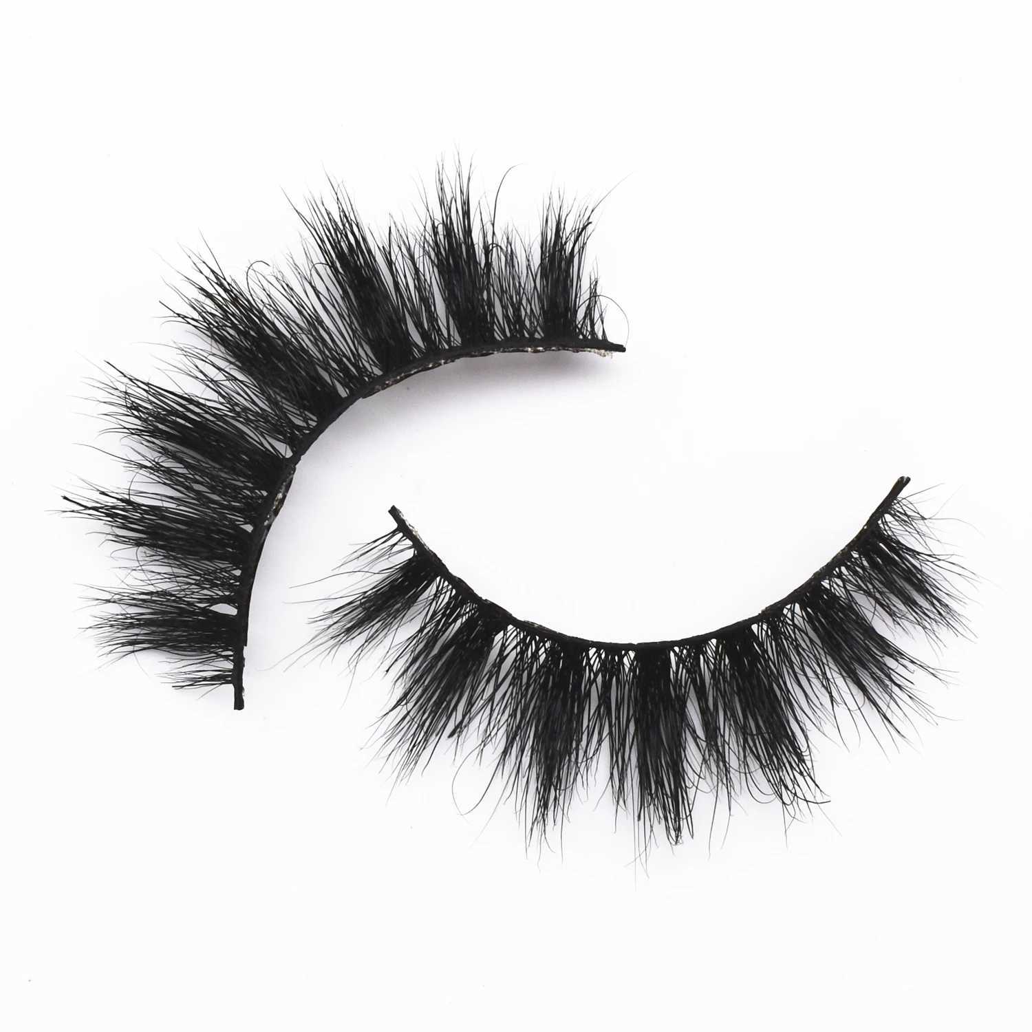 Mink Lashes D104 Fluffy Lashes False Eyelashes 3D Mink Eyelashes Cruelty Free Crisscross Wispy Lashes Makeup Eyelashes ExtensionXJ241019