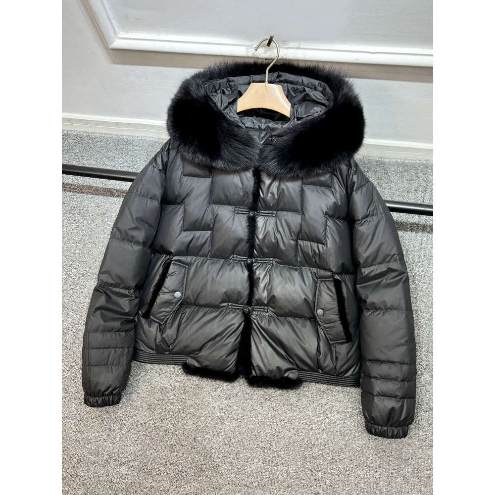 Lagabogy 2024 Winter Women White Duck Down Jacket Real Fox Mink Fur Collar Female Short Warm Puffer Coat Vintage Hooded Parkas