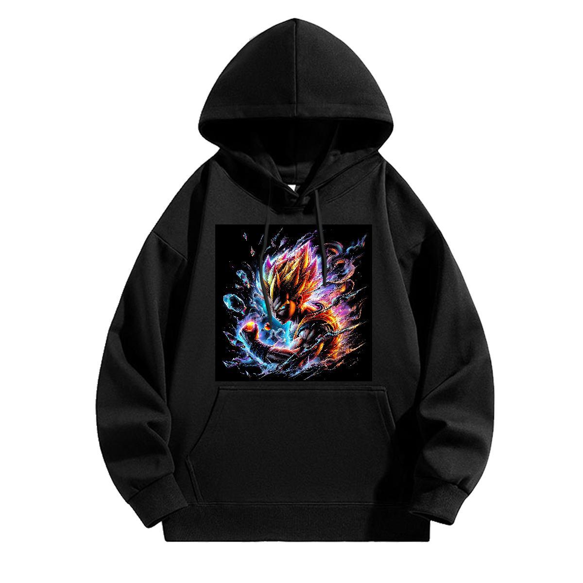 Fashion Men Sweatshirt hoodie Drawstring Long Sleeve Cool Design Men Clothes Hoodie Custom Print Oversized Clothings Y2K Cotton 350g