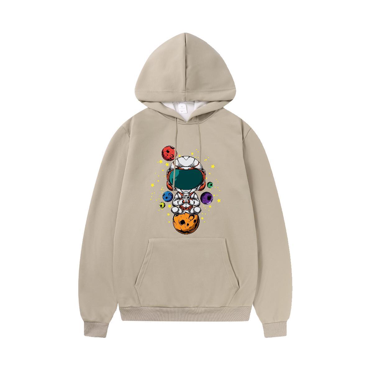 2024 DIY Men's Hooded Sweatshirt Hooded Collar Long Sleeves Classic Couples Hoodie Oversized Clothings High Street Hip Hop Tech Fleece
