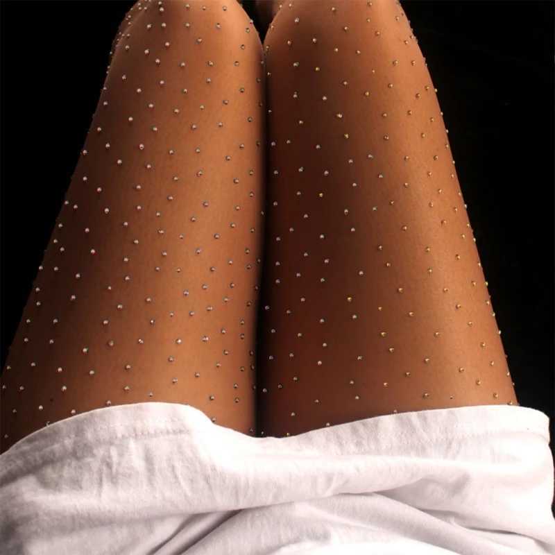 Socks Hosiery 2023 Summer Mesh Pantyhose Women Sexy Fashion Shiny Net Tights Female Mesh Stockings Tights Y24083300OOA