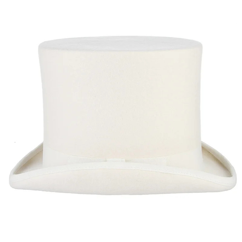 100% wool British European gentleman high hat stage performance hat magic retro fashion personality presidential hat Fedora 241018