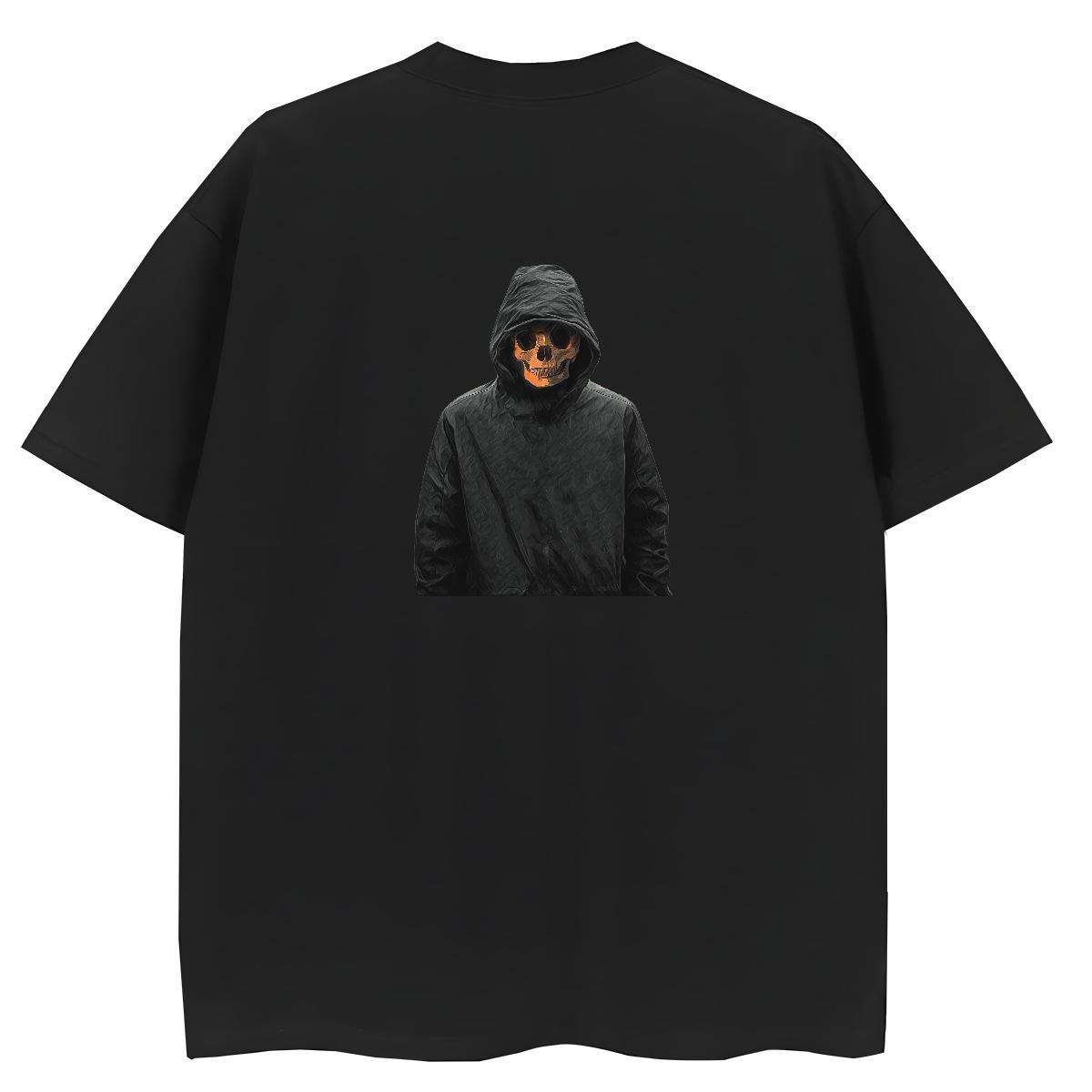 Designer T-Shirts for Women 230g Pure Cotton O-Neck Short Sleeve High Street Hip Hop skull Lady T shirt Popular DIY Anime Printed Tees