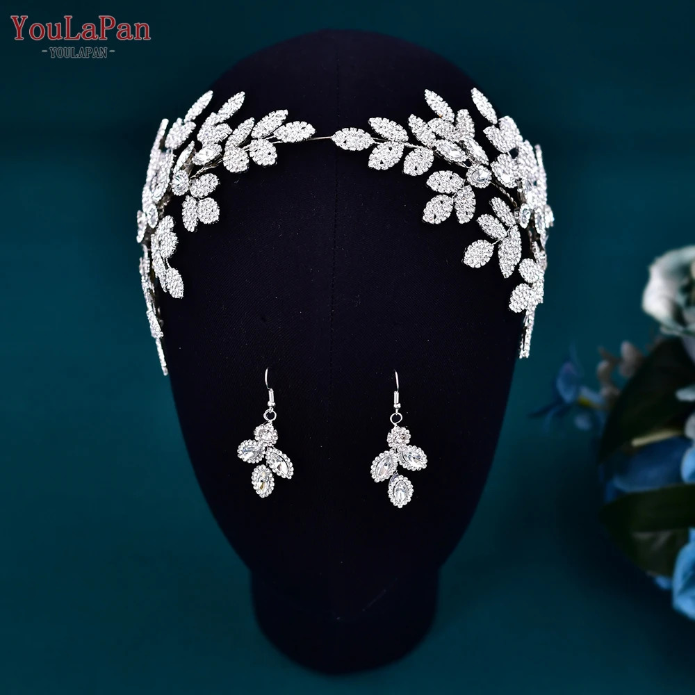 YouLaPan HP518 Bridal Headband Wedding Hair Accessories Alloy Leaf Headwear Womens Jewelry Bridal Headwear Hair Decoration 241018