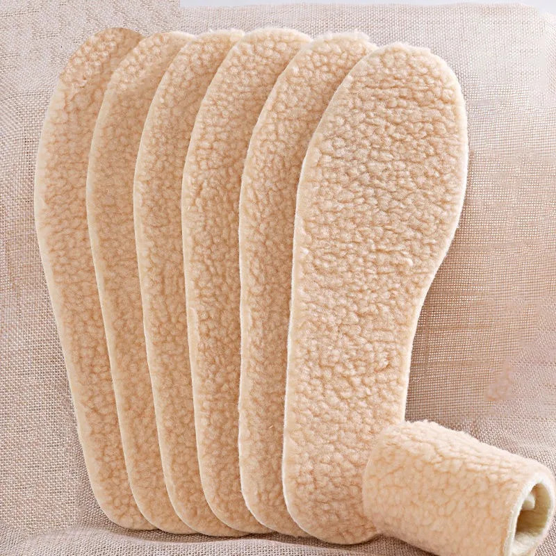 13pairs Thicken Thermal Insoles Winter Warm Heated Soft Plush Insole Shoes Boots Shoe Pad Simulation Cashmere Insert 241019