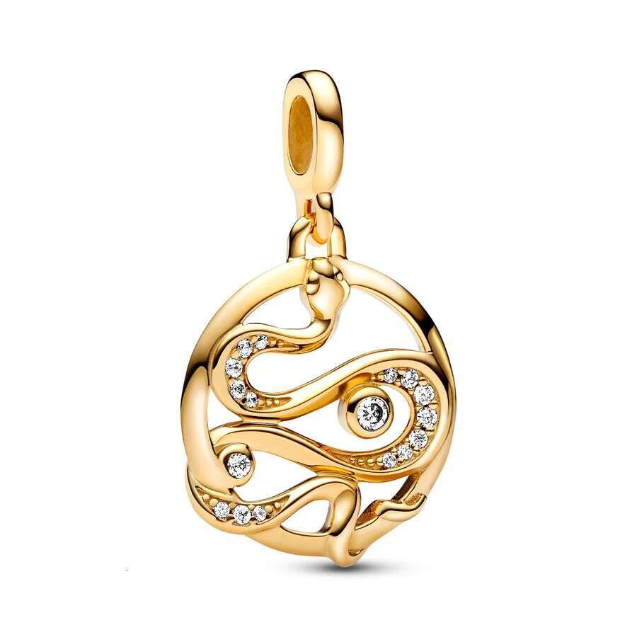 925 Sterling Silver pretty ME Charm Infinity Symbol Wire Heart Butterfly Balance Yin & Yang Elements Snake Medallion