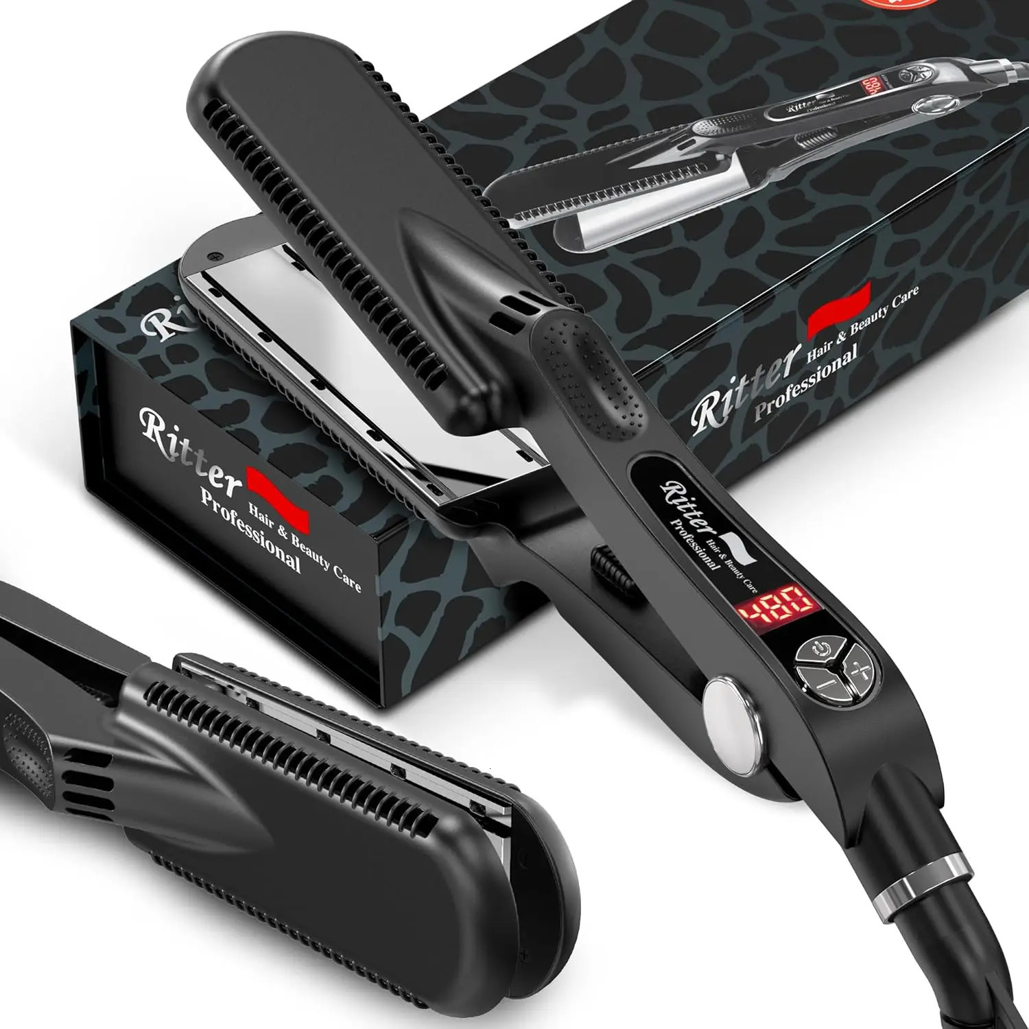 XSZ10 mirror straightener used for long curly hair 1.75 wide ventilation board wet dry hair 85 241018